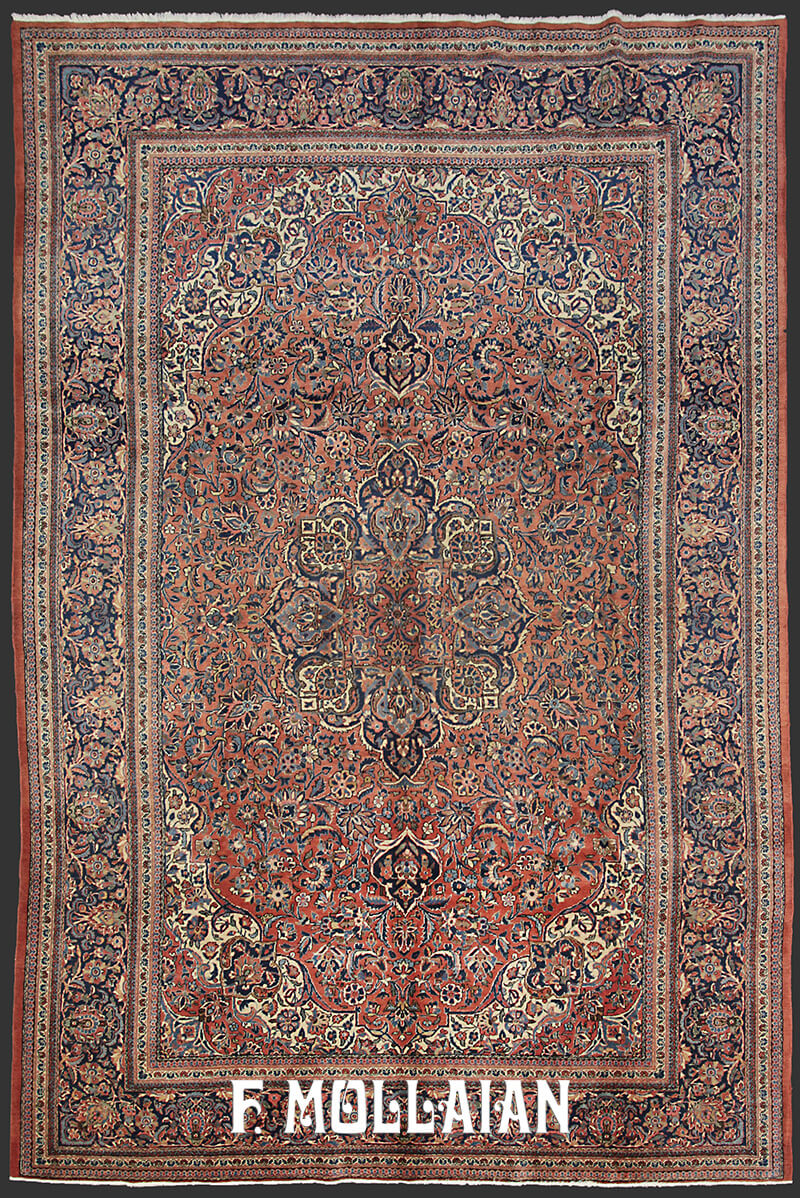 Semi-Antique Persian Kashan Carpet n°:99392619